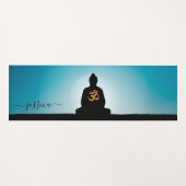 ビューティフルブルーターコイズブッダカスタムム ヨガマット (正面(横))