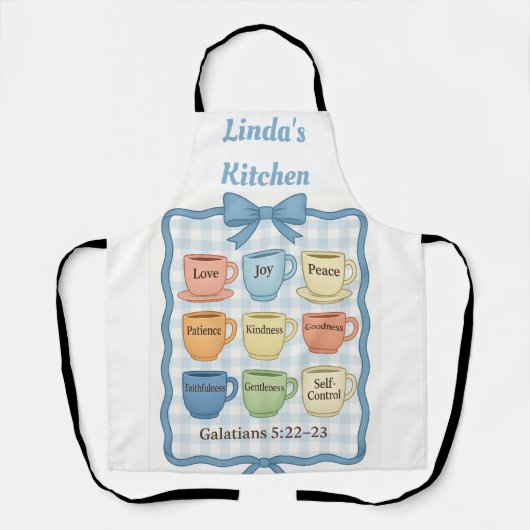 ビューティフルブルーデザイン エプロン (正面)