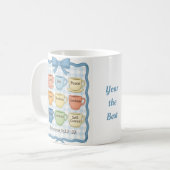 ビューティフルブルーデザイン コーヒーマグカップ (正面左)