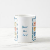 ビューティフルブルーデザイン コーヒーマグカップ (中央)