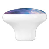 ビューティフルブルーパープル宇宙スター銀河系宇宙 セラミックノブ (側面)