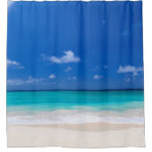 ビューティフルブルービーチサンドシ航海のー シャワーカーテン (正面)