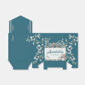 ビューティフルブルーフローラティーパーティー フェイバーボックス (折り畳みなし)