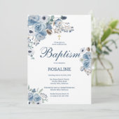 ビューティフルブルーフローラバプテスマ 招待状 (スタンド正面)