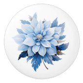 ビューティフルブルーフローラ セラミックノブ (正面)