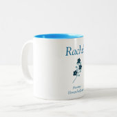 ビューティフルブルーホームスクールママフローラ ツートーンマグカップ (正面左)