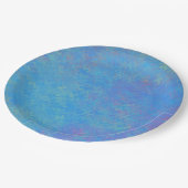 ビューティフルブルーマーリング紙ルック ペーパープレート (アングル)