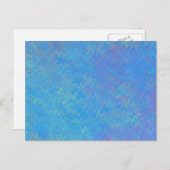 ビューティフルブルーマーリング紙ルック ポストカード (正面/裏面)