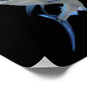 ビューティフルブルーマーリン魚釣りショートスリーブ ポスター (角)