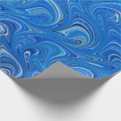 ビューティフルブルーラッピング紙 ラッピングペーパー (角)