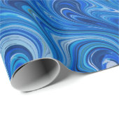 ビューティフルブルーラッピング紙 ラッピングペーパー (ロールコーナー)