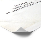 ビューティフルブルーヴィンテージフランスの夕べガウン ポスター (角)