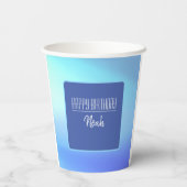 ビューティフルブルー紙カップ 紙コップ (裏面)
