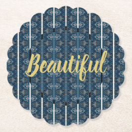 ビューティフルブルー紙コースター – Adiela Akoo ペーパーコースター
