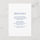 ビューティフルブルー結婚フローラズゲスト詳細 エンクロージャーカード (正面)