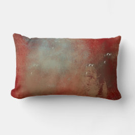 ビューティフルブルー金ゴールドレッドアート ランバークッション