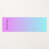 ビューティフルブルー&ラベンダーグラデーション ヨガマット (正面(横))