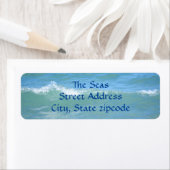 ビューティフルブレーキングウェーブアクアブルー住所 シール (インサイチュ)