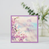 ビューティフルブロッサム17誕生日 招待状 (スタンド正面)