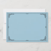 ビューティフルブロンドブライドブライダルシャワー 招待状 (裏面)