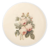 ビューティフルブーケバラレッドテ セラミックノブ (正面)