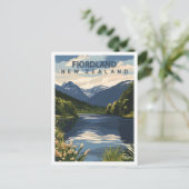 ビューティフルプレイスフィオルドランドニュージーランドトラベル ポストカード (スタンド正面)