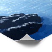 ビューティフルプレイスブルーラグーンアイスランドトラベル ポスター (角)