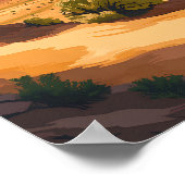 ビューティフルプレイスモニュメントバレーUSA旅行 ポスター (角)