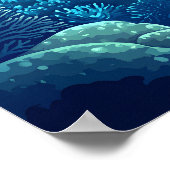 ビューティフルプレイス素晴らしバリアリーフオーシートラベル ポスター (角)