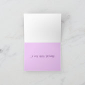 ビューティフルヘルボアフラワー誕生日 カード (内部)