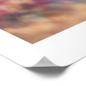 ビューティフルベアーイン春の花プリント ポスター (角)