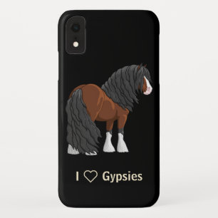 ビューティフルベイジプシーバンナー荷車を引くホース iPhone XRケース