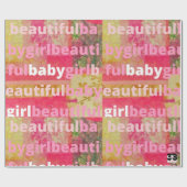 ビューティフルベビーガールコレクション ラッピングペーパー (フラット)