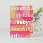 ビューティフルベビーガールコレクション 招待状 (スタンド正面)