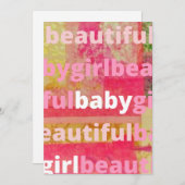 ビューティフルベビーガールコレクション 招待状 (正面/裏面)