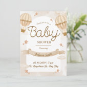 ビューティフルベビーシャワー招待状 招待状 (スタンド正面)