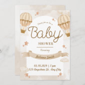 ビューティフルベビーシャワー招待状 招待状 (正面/裏面)