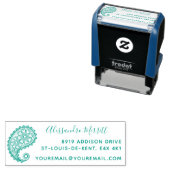 ビューティフルペイズリーファミリー差出人住所 セルフインキングスタンプ (インサイチュ)