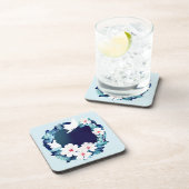 ビューティフルホワイトドーヴフローラリース コースター (右側)