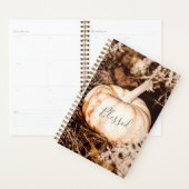 ビューティフルホワイトパンプキンオータムメドウプランナー プランナー手帳 (ディスプレー)