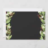 ビューティフルホワイトフローラレッドベリーズホリデーブランチ 招待状 (裏面)