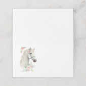 ビューティフルホワイトホースヘッドボホフローラ プレイスカード (外部開封)