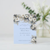 ビューティフルホワイトローズつる植物ブルー葉ズ セーブザデート (スタンド正面)