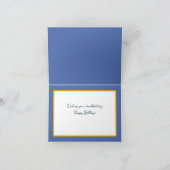 ビューティフルホワイトローズフラワーかわいらしハッピーバースデー カード (内部)