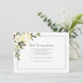 ビューティフルホワイトローズフローラホテル宿泊施設 エンクロージャーカード (スタンド正面)