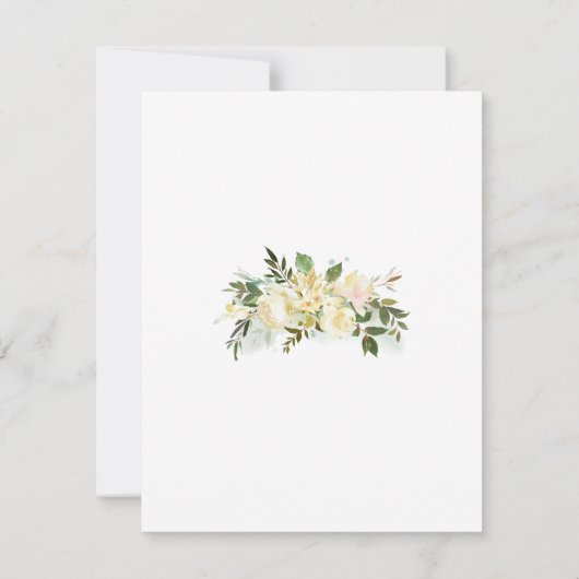 ビューティフルホワイトローズフローラ セーブザデート (裏面)