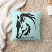 ビューティフルホースデザイン装飾用クッション クッション (ブランケット)