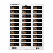 ビューティフルホース差出人住所 ラベル (フルシート)