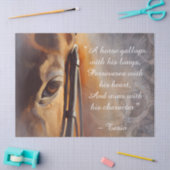 ビューティフルホース感動的引用文 薄葉紙 (クラフト)