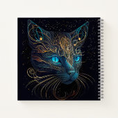 ビューティフルボヘミアンスタイル猫 ノートブック (裏面)